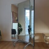 XL triptych mirror on wheels