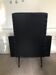 Black leather faux chair, 1970