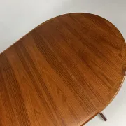 Danish teak dining table round vintage mid-century design VV Mobler