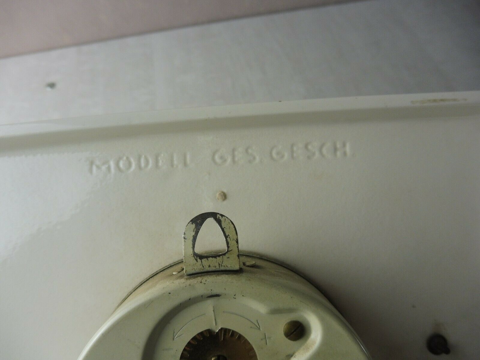 Old mechanical watch/clock, Peter, ceramic, vintage