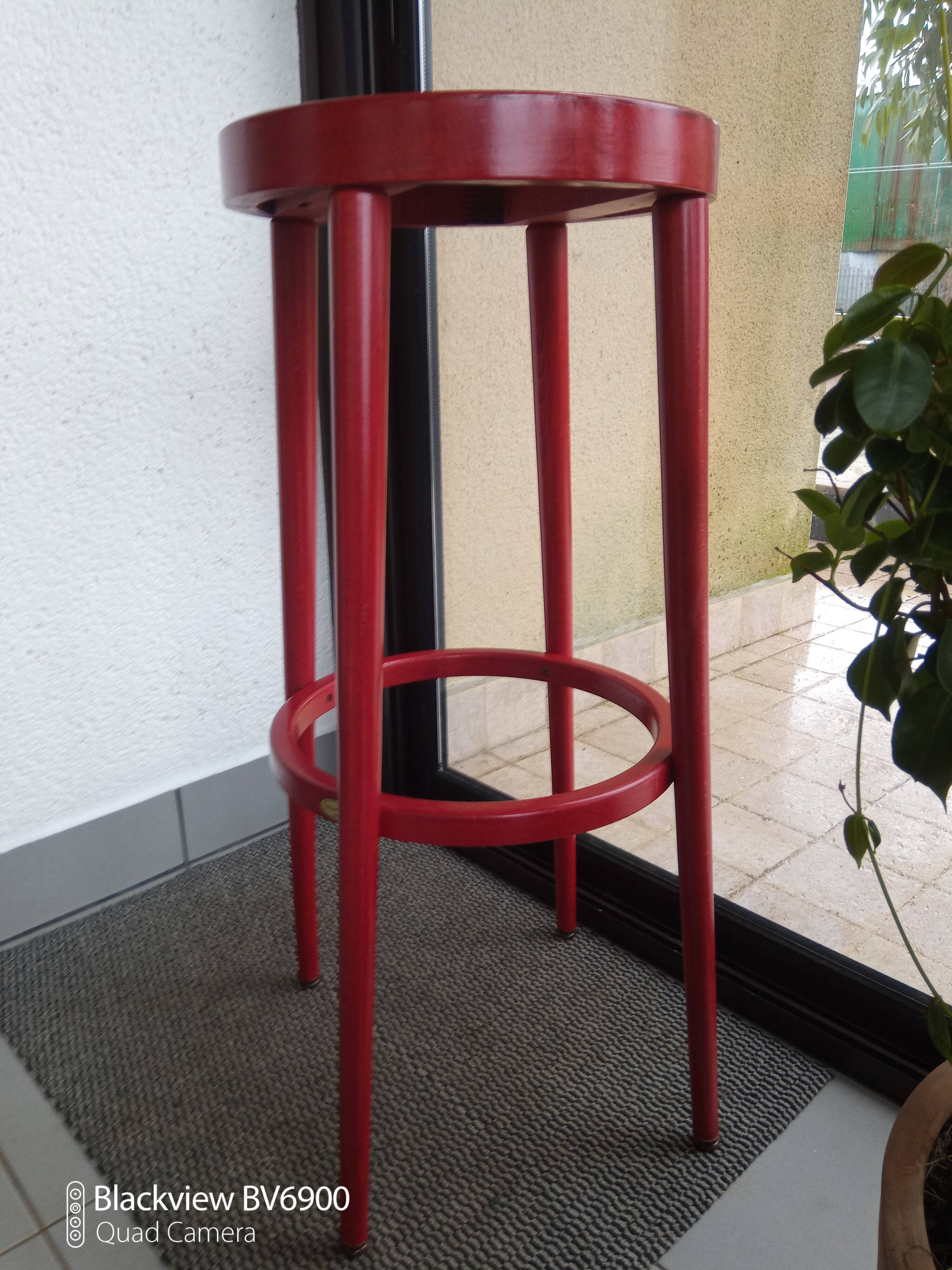 Pair baumann bar stools