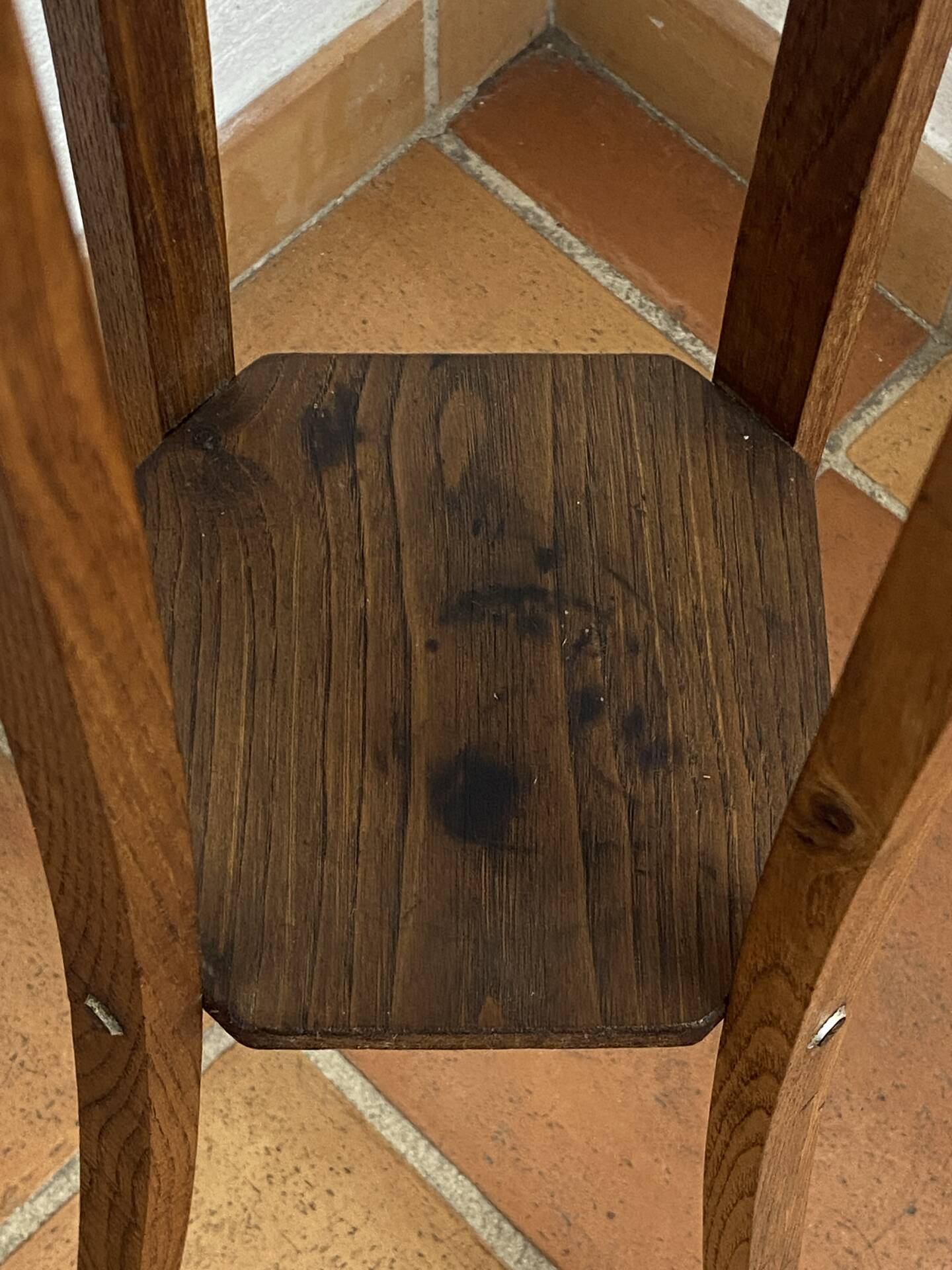Sellette  en bois, années 50