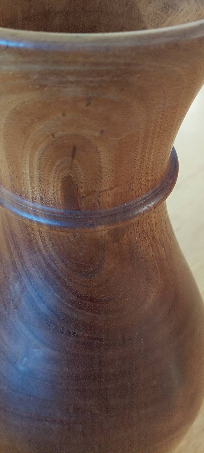 Wooden vase