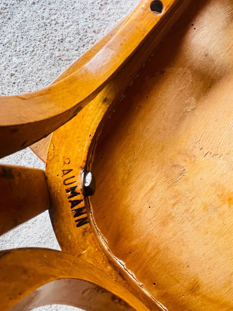 Pair of Baumann bistro chairs, circa 1950's