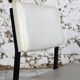 Modernist white skai chair, 1950