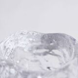 Glass "snowball" tealight candle holder