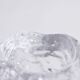 Glass "snowball" tealight candle holder