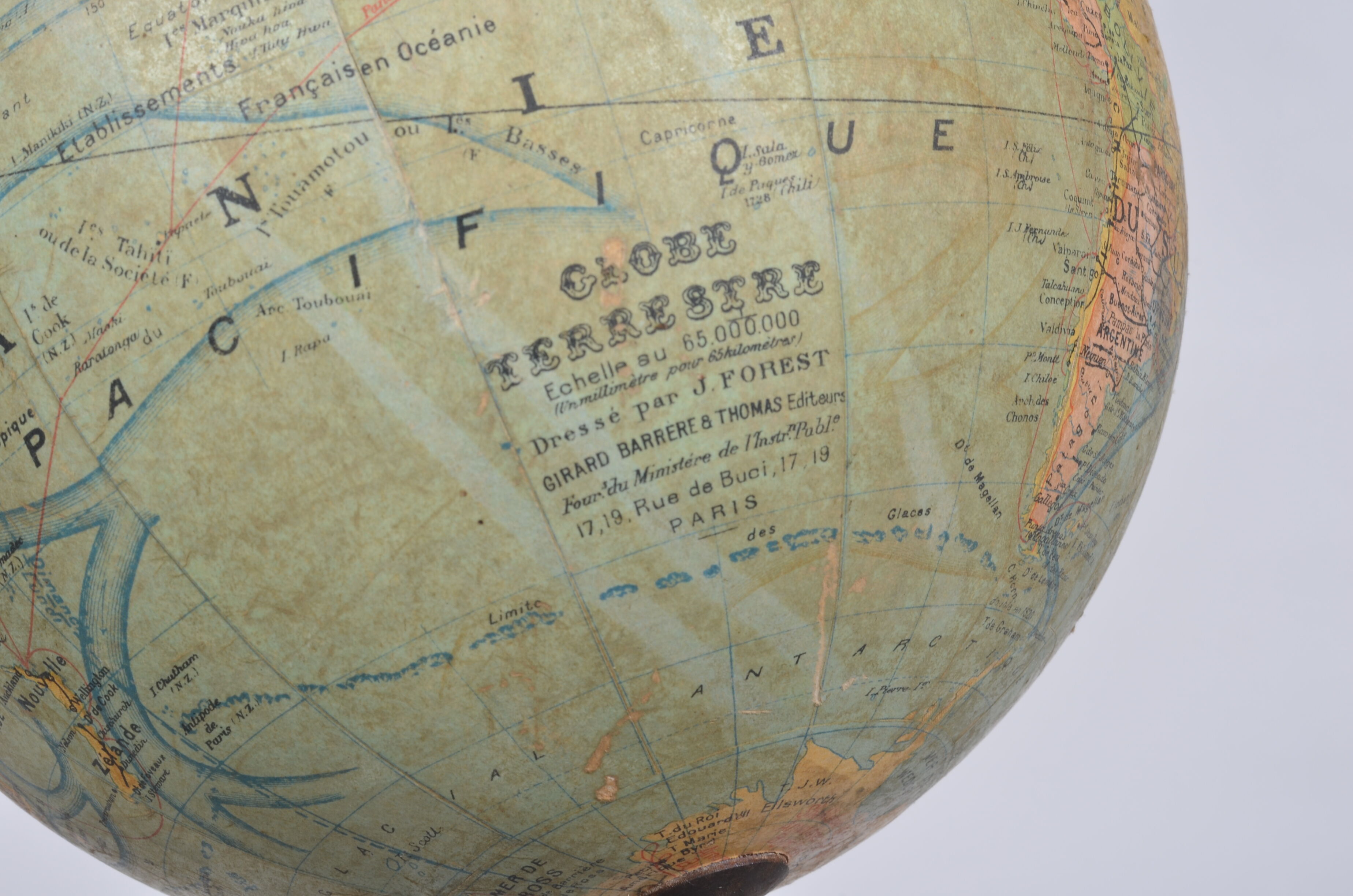 Globe terrestre Grand Barrere & Thomas