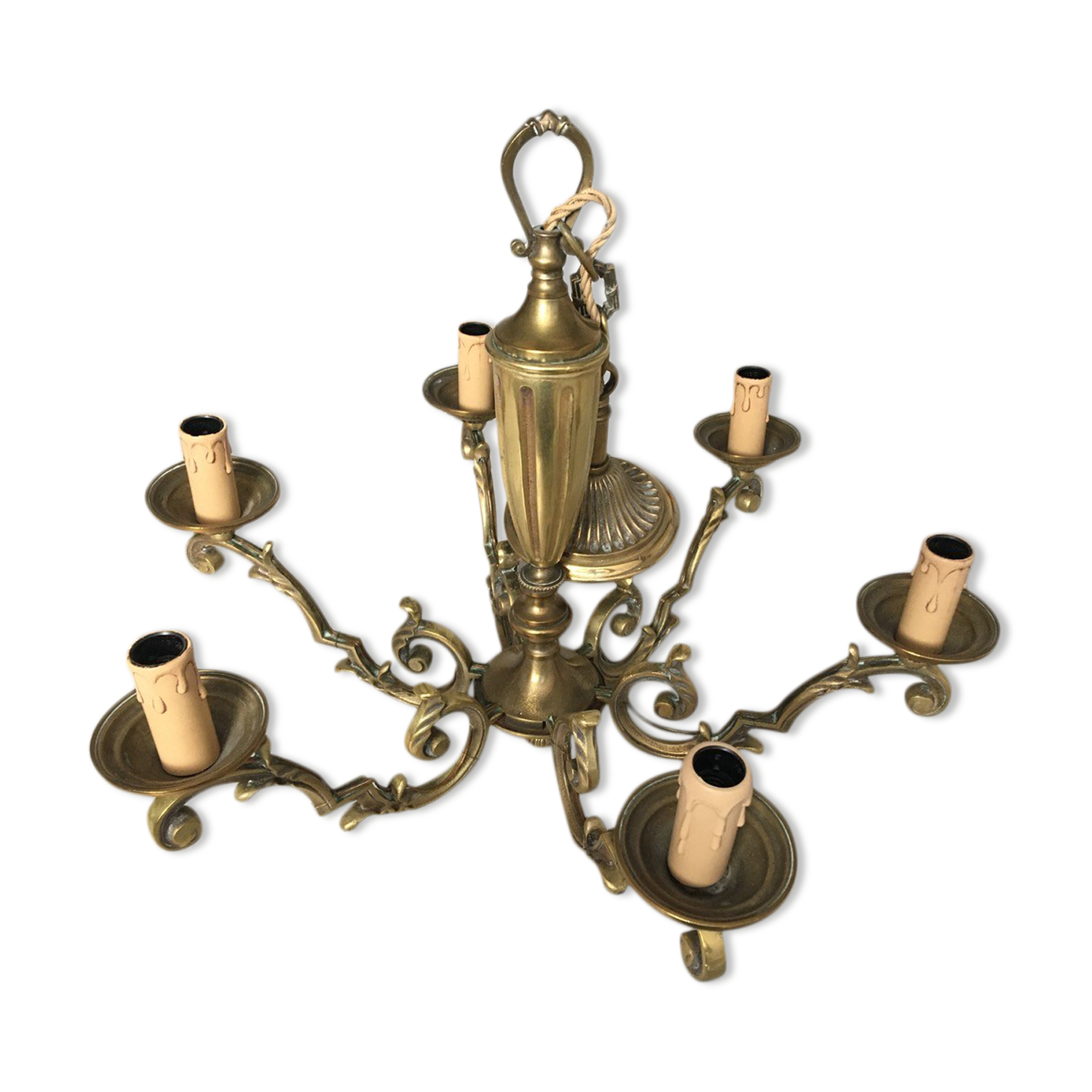 Solid brass chandelier 6 arms