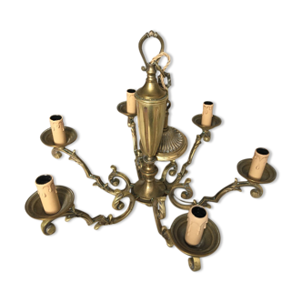 Solid brass chandelier 6 arms