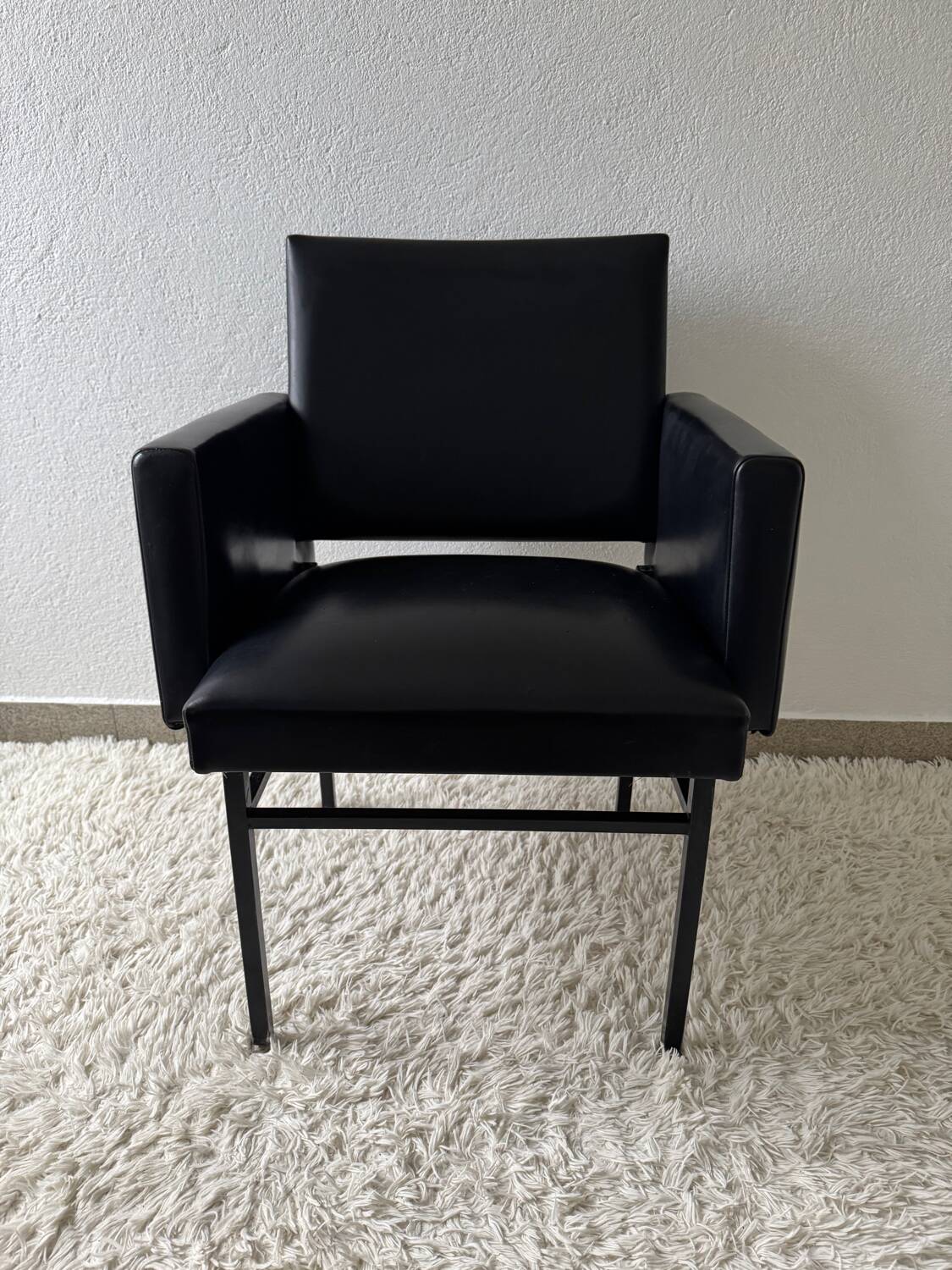 Black armchair, 50s design