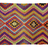 Anatolian handmade kilim rug 280 cm x 189 cm