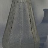 Ancien pichet carafe pot à eau de bistrot en verre moulé 1950s