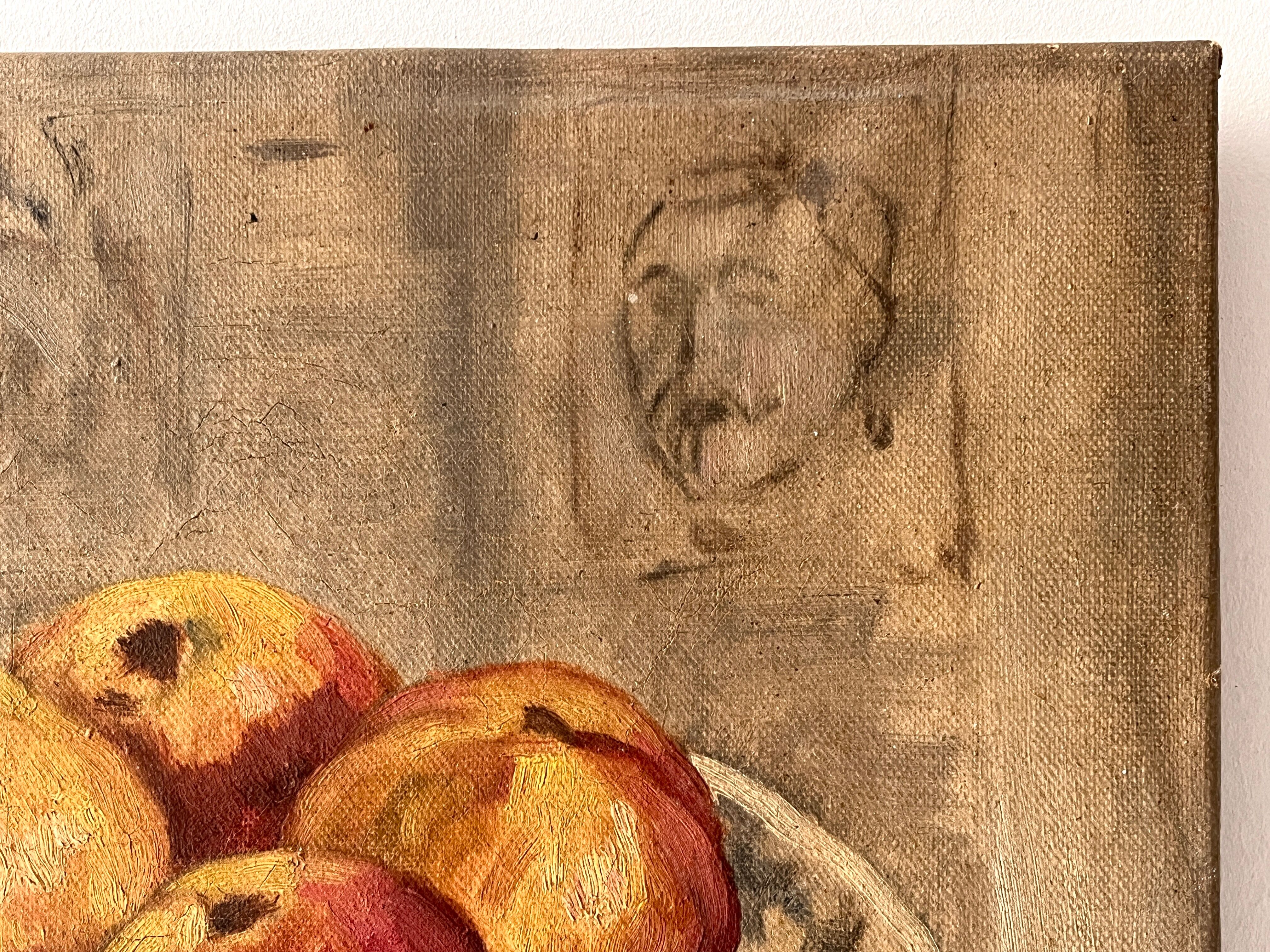 Still Life with Apples circa 1930, oil painting on canvas