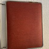 Vintage 1950s triptych mirror barber hairdresser brick - 27 x 67 cm