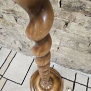 Lampadaire bois touné  Art Déco 1960
