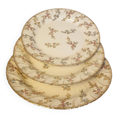 Trois plats Louis XV de Sarreguemines