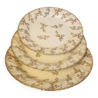 Trois plats Louis XV de Sarreguemines
