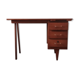 vintage desk with wooden storage drawers