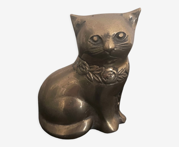 Chat en laiton 1970