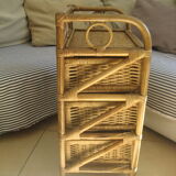 Storage cabinet in wicker