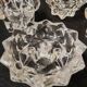 Set of glass candle holders from Reims