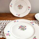 Set of 3 Nice plates from Digoin Sarreguemines