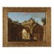 Ancient painting "Folly" oil on canvas Italy late 18th century