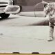 “Cat on Sidewalk” – New York City, 1958 fine art photo by Angelo Rizzuto
