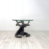 Bronze table in the shape of a tree, Italian production, 1970s