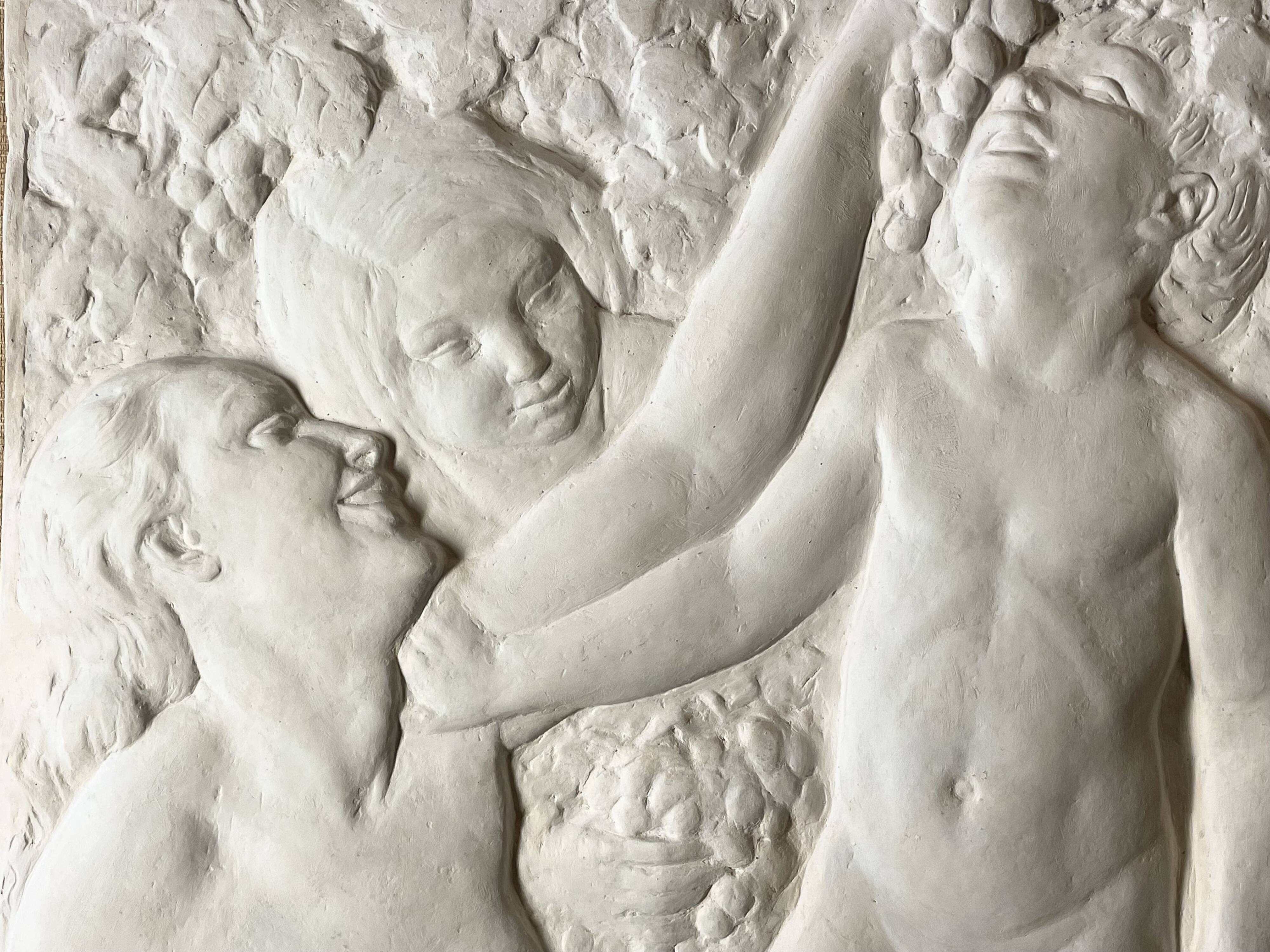Bas relief by Jean Dulac “The Education of Bacchus”