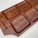 Scandinavian style teak serving tray circa 1960s