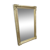 Grand miroir 19eme - bois et stuc doré - 168x105cm