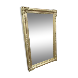 Large 19th century mirror - wood and gilded stucco - 168x105cm