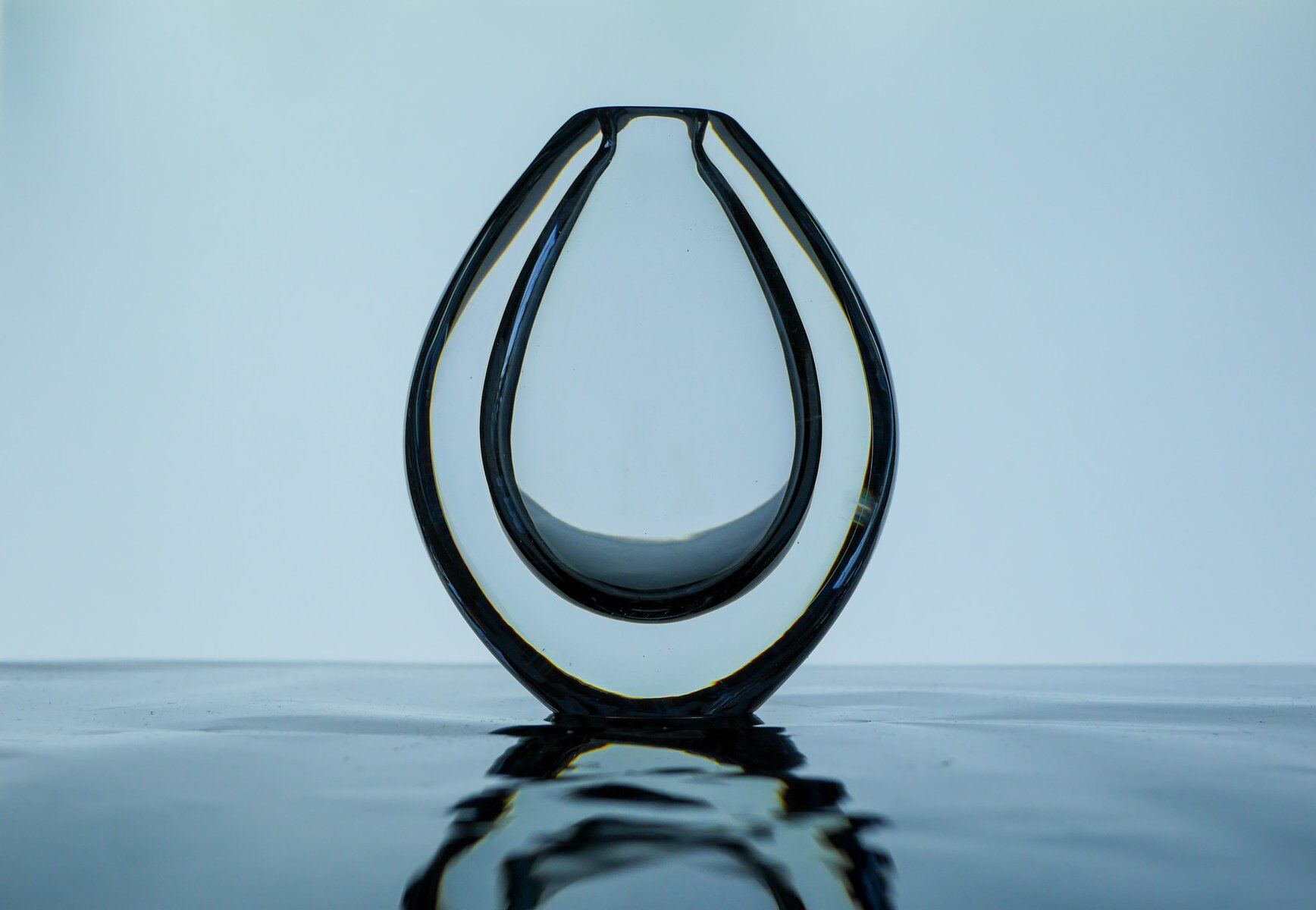 Crystal Lucid Drop Glass Vases by Sven Palmqvist for Orrefors, Sweden, 1950s, set of 3