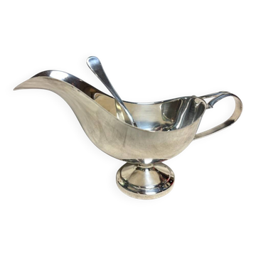 Silver-plated sauce boat