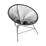 Fauteuil huatulco noir boqa