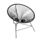 Fauteuil huatulco noir boqa