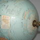 Globe land map Girard Barrere style Napoleon III around 1950