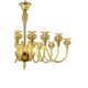 Luxury Modern Murano Glass Chandelier with Amber Finish