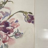 Still life, flower throw, signed and dated 92
