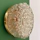 Vintage moulded glass wall or ceiling light globe
