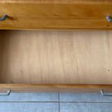 Vintage wooden chest of drawers from the 1950s
