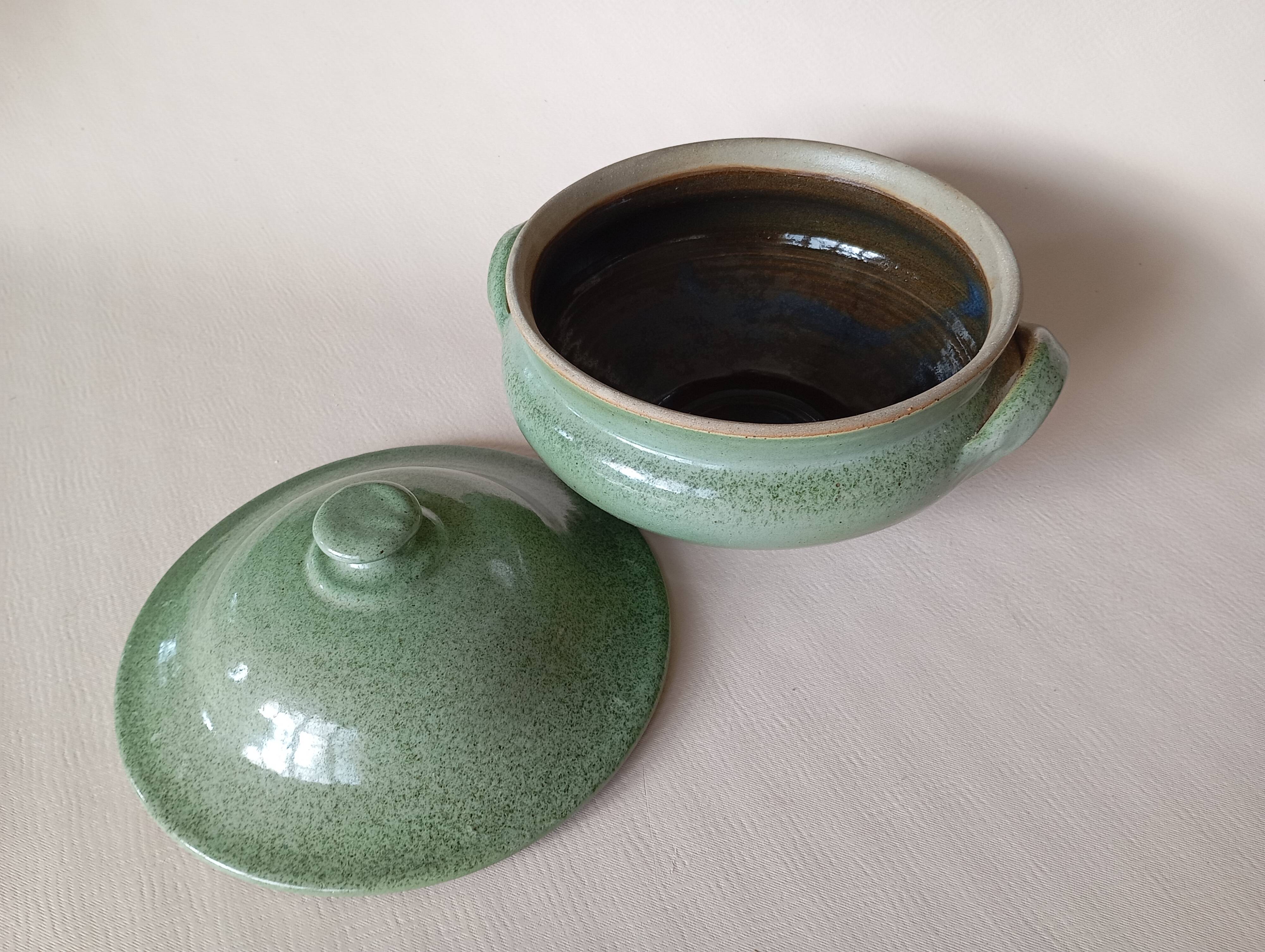 Handcrafted stoneware vegetable bowl