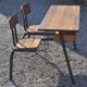 Double school desk, 50s/60s