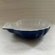 Grand plat coquillage bleu