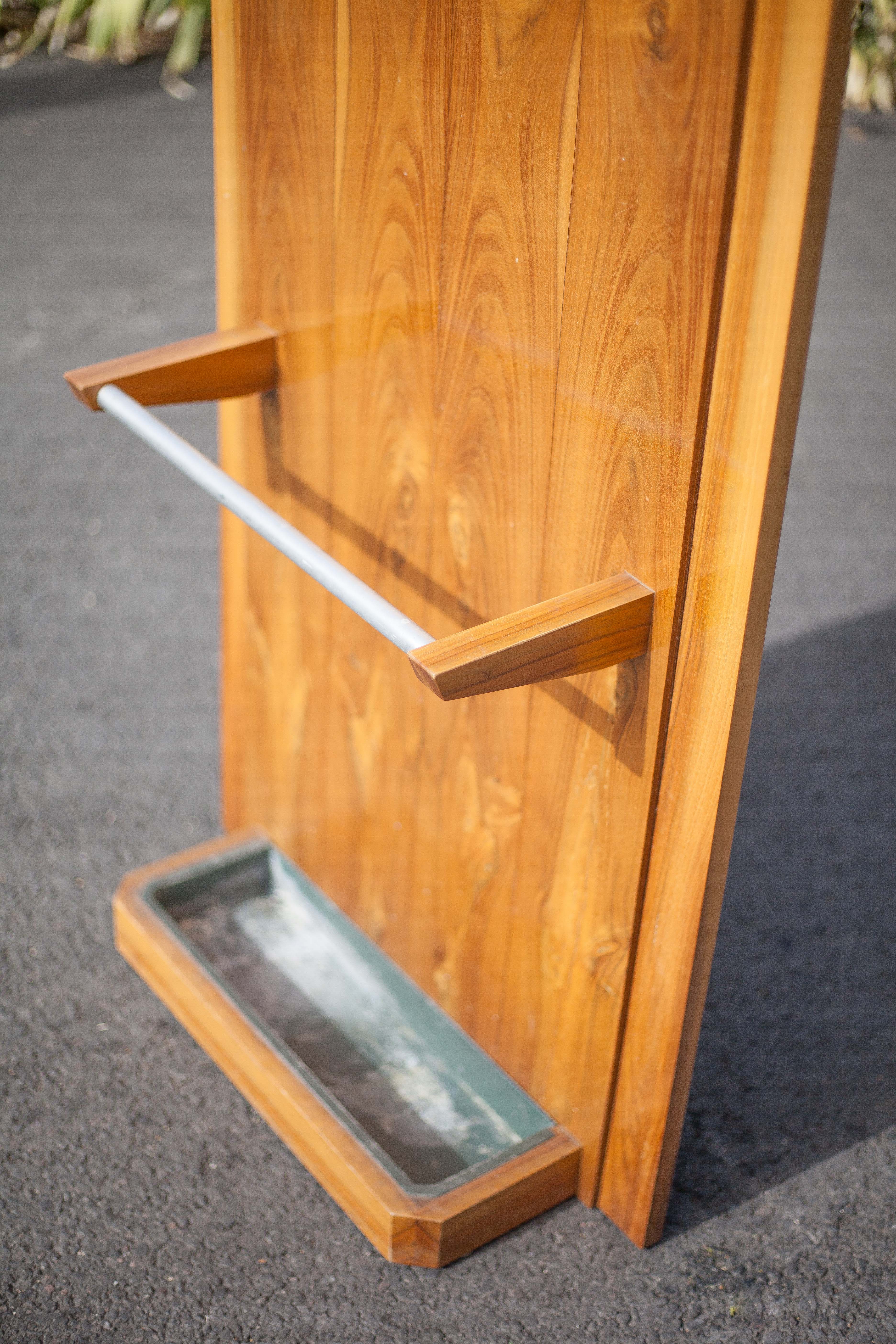 Porte-manteau art déco, porte-manteau bois, vestiaire, meuble hall d'entrée