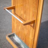 Porte-manteau art déco, porte-manteau bois, vestiaire, meuble hall d'entrée