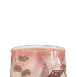 Pot cover in earthenware house and landscape