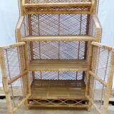 Rattan bookcase